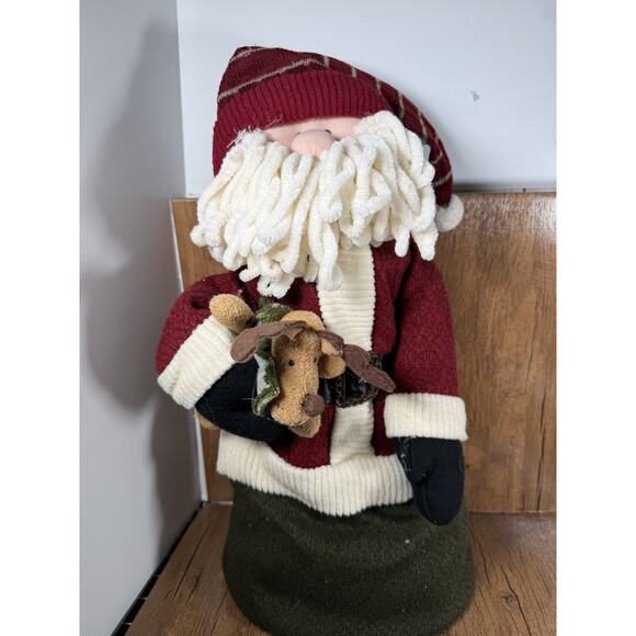 Unbranded Other - Christmas Santa Claus Weighted,Stuffed Cloth Plush Figurine Decoration 17 in
